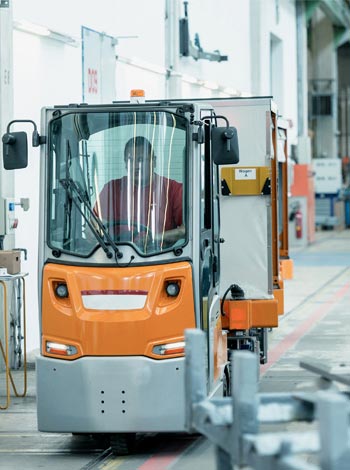 RFID Routenzugloesung in der Produktion bei EVG