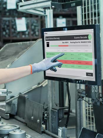 Touchscreen mit primtec Applikation
