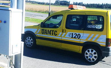 RFID Gate von primtec im Fahrtechnikzentrum bei OEAMTC
